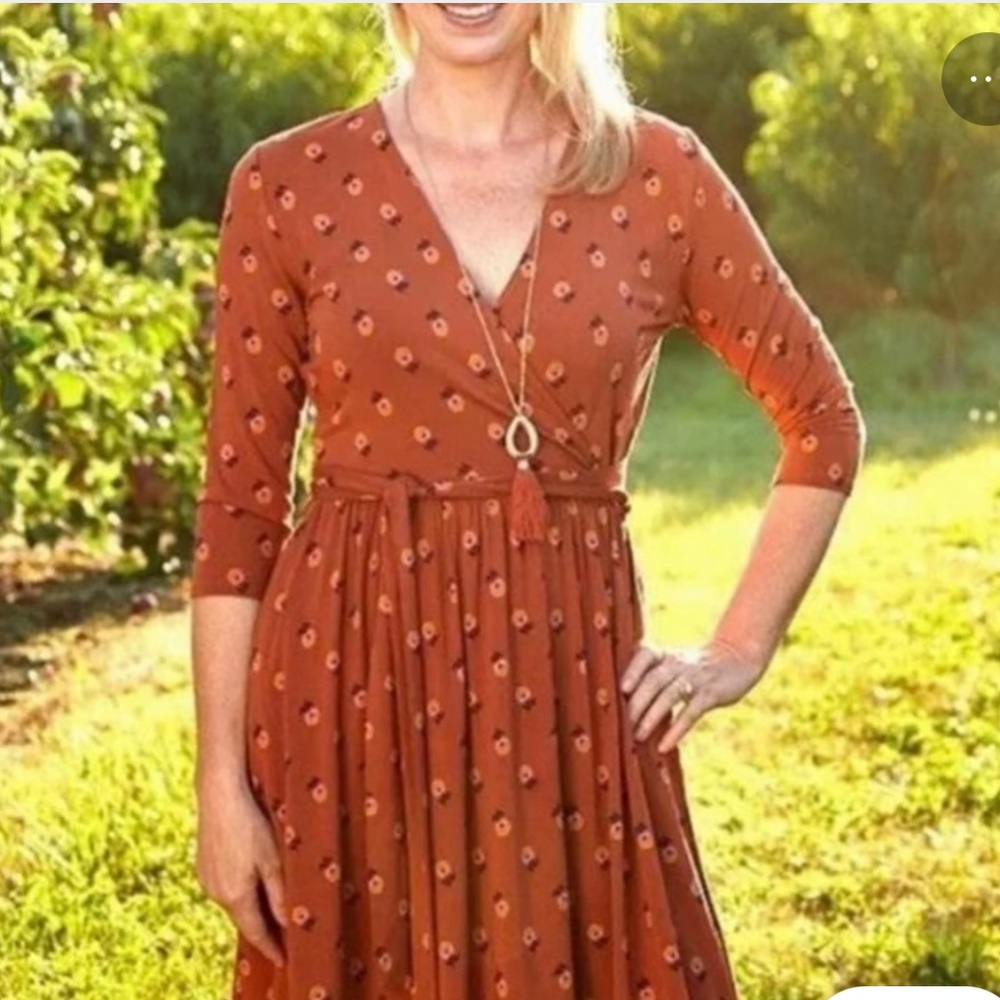 Matilda Jane ladies size S burnt orange dress